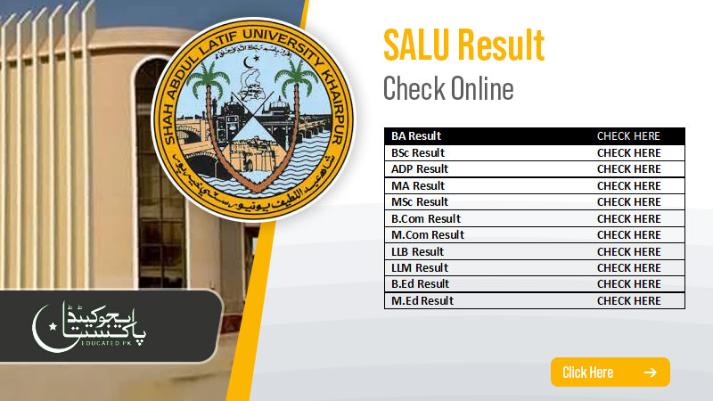 Shah Abdul Latif University Result Ba Bsc Ada Adp Ma