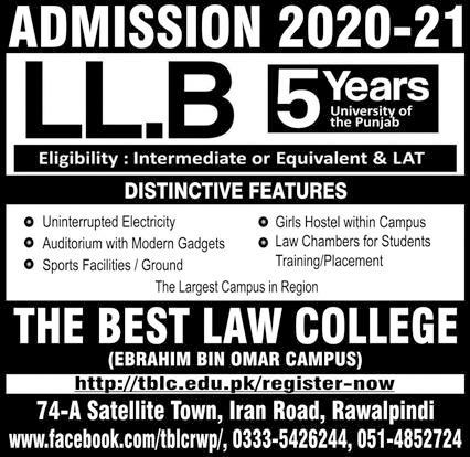The Best Law College Rawalpindi Admission