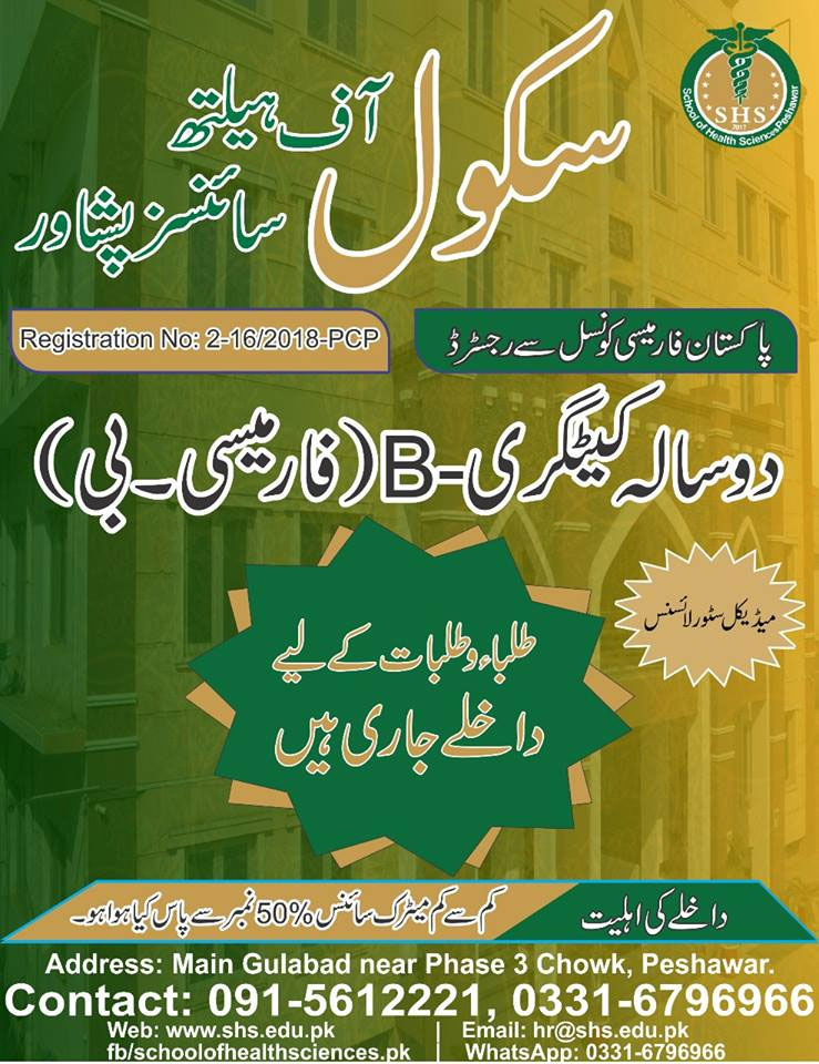 School Of Health Sciences Peshawar Admission