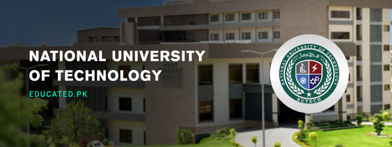 National University of Technology NUTECH Germany Islamabad admission entry test date result merit list selected candidates list