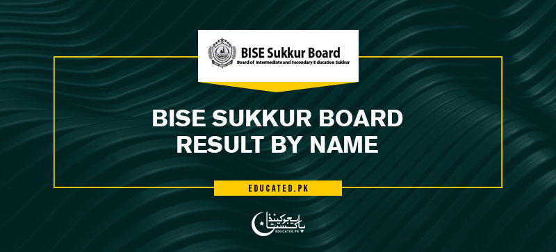 BISE Sukkur Board Result by Name