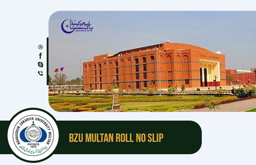 BZU Multan Roll No Slip Download Online