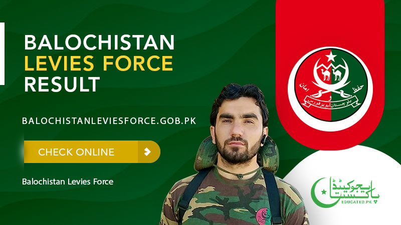 Balochistan Levies Force Result Merit List