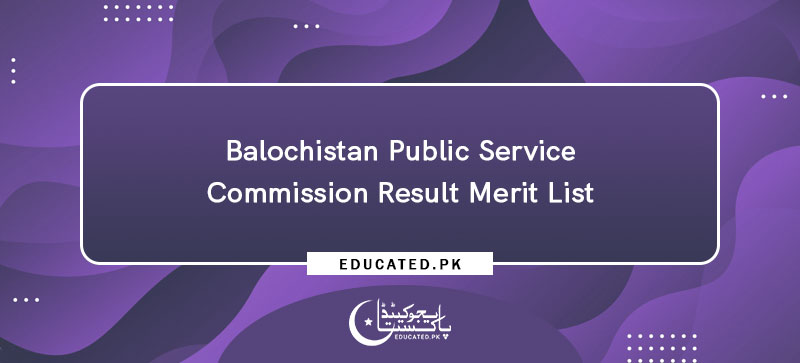BPSC Result 2024 Merit List @www.bpsc.gob.pk
