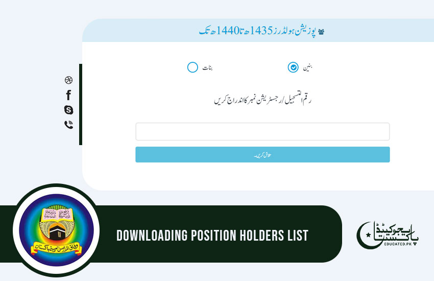 Downloading Wifaq-ul-Madaris Position Holders List