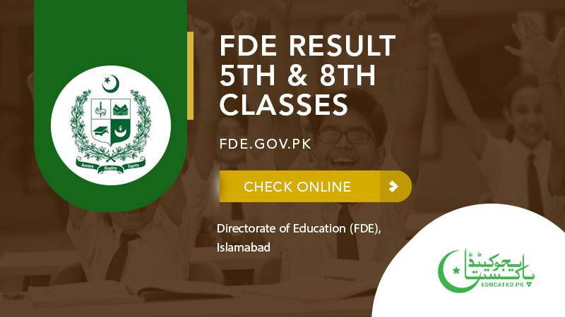 FDE Result 5th & 8th classes