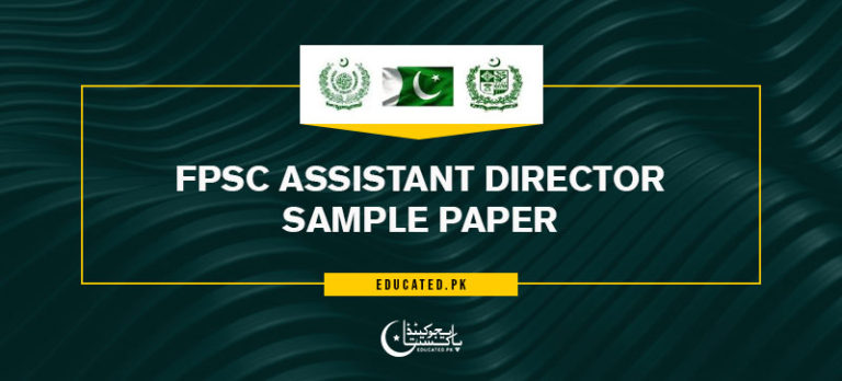 FPSC Assistant Director Past Papers 2024 IB Solved MCQs   FPSC Assistant Director Test Past Paper Syllabus Pattern Answer Keys 768x348 