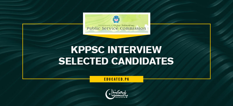 KPPSC Interview result merit list Selected Candidates