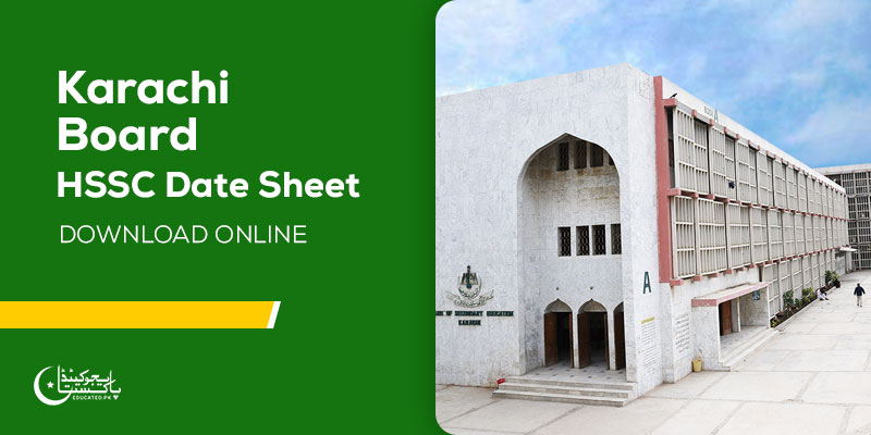 Karachi Board HSSC Date Sheet Download Online
