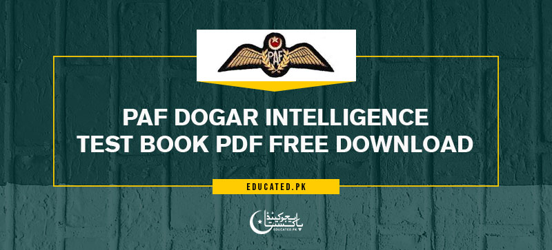 PAF Dogar Intelligence Test Book pdf Free Download