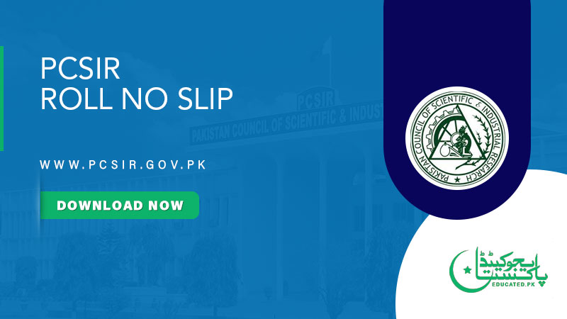 PCSIR Application Form, Roll No Slip 2024 Online Registration