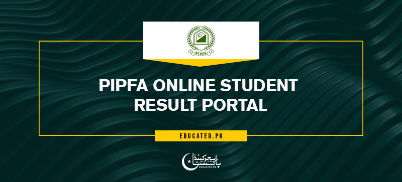 PIPFA Online student Result portal