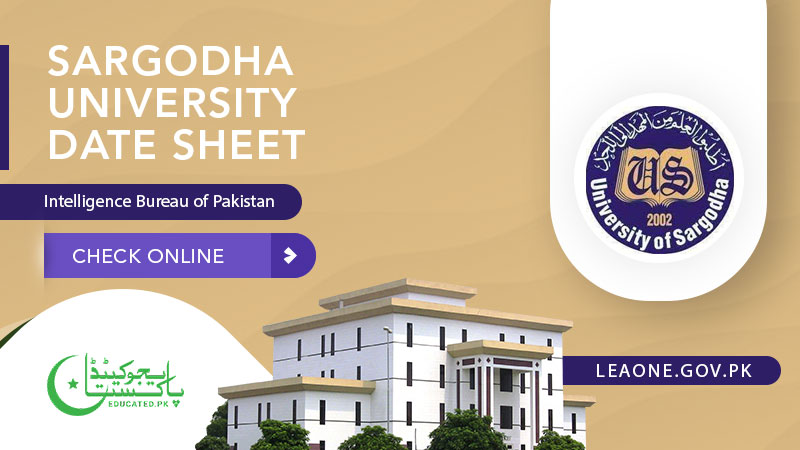 Sargodha University Date Sheet 2024 UOS, SU