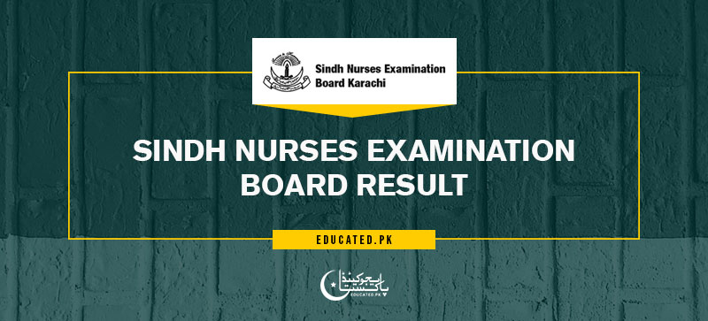 Sindh Nurses Examination Board Result