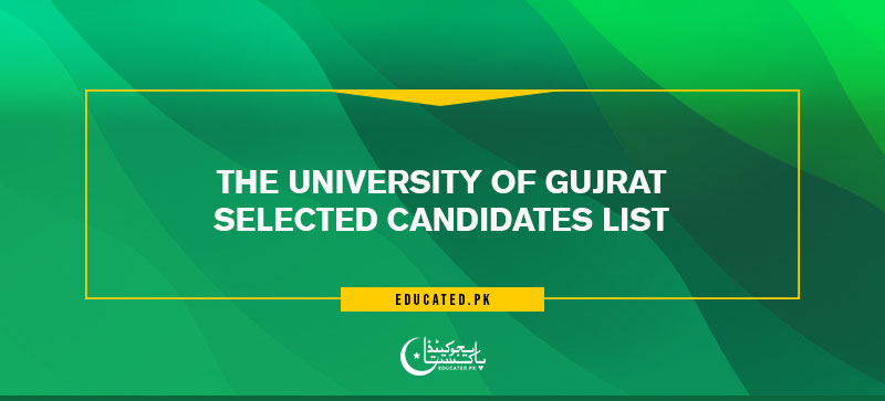 University of Gujrat UOG Merit List 2024 Check Online