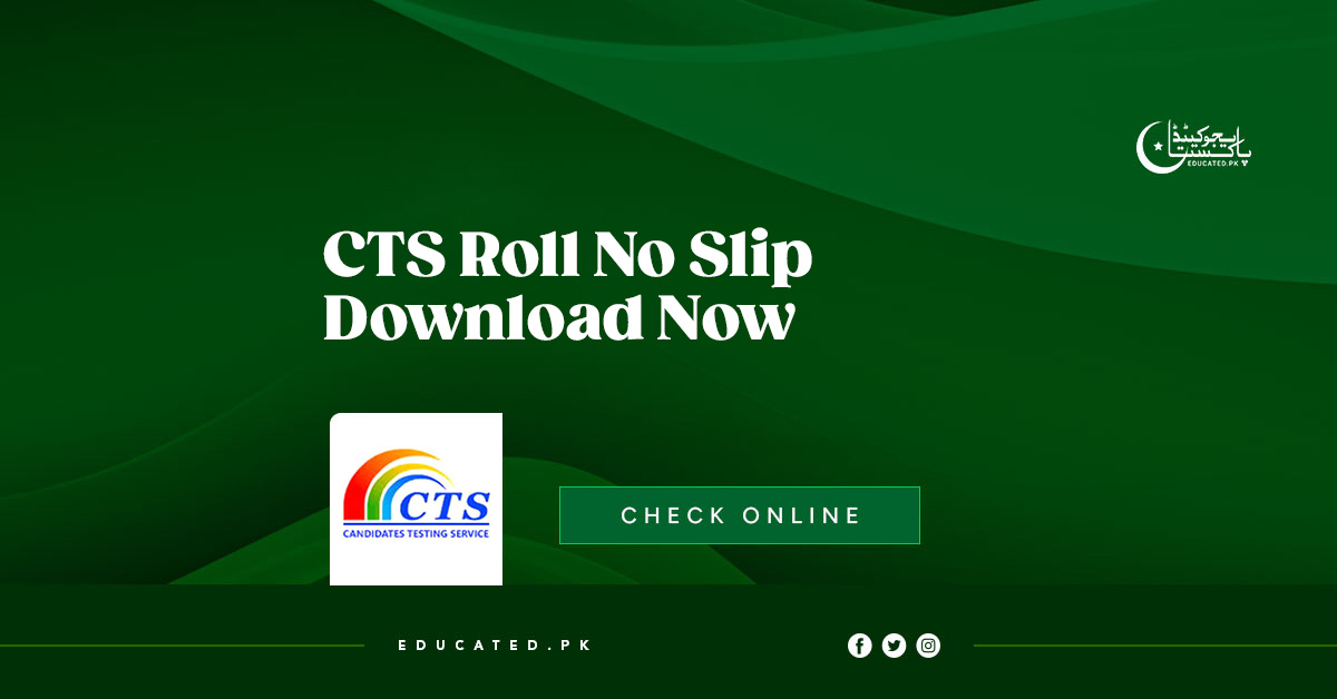 CTS Roll No Slip 2025 Rescue 1122 Download