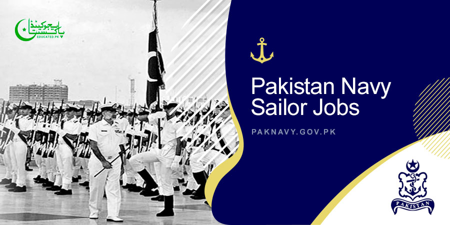 Pakistan Navy Sailor Jobs 2024 Online Registration