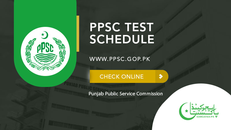 PPSC test schedule
