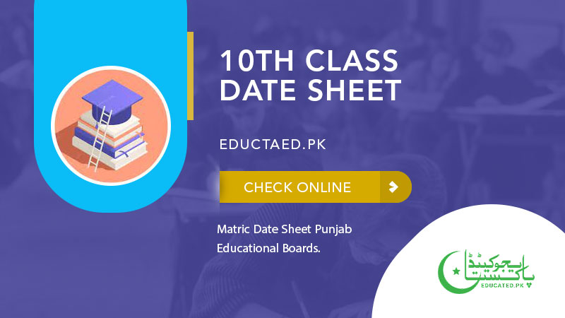 10th Class Date Sheet 2024