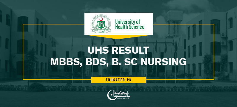 UHS Result 2024 MBBS,BDS, Gazette By Name, Roll No