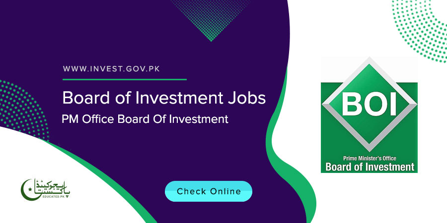 Board of Investment Jobs Online Apply