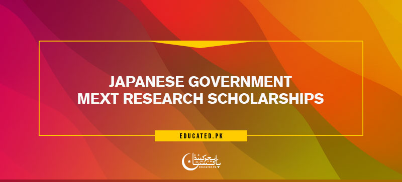 Japanese Government MEXT Research scholarships
