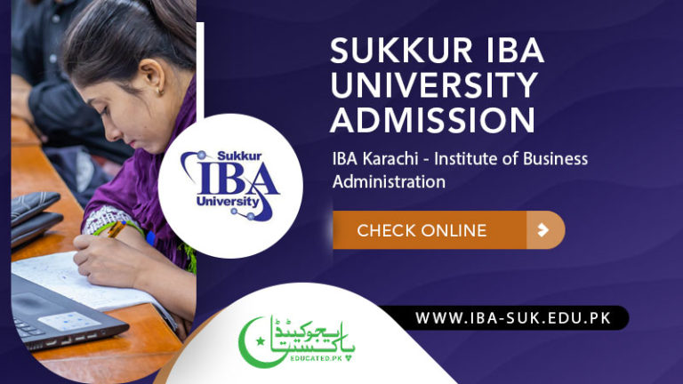 Sukkur Iba University Admission 2025 Last Date Apply Online