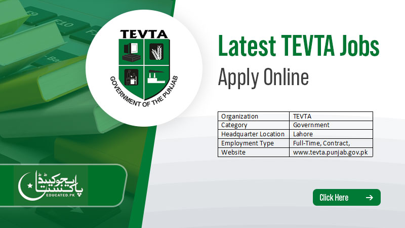TEVTA Jobs 2023