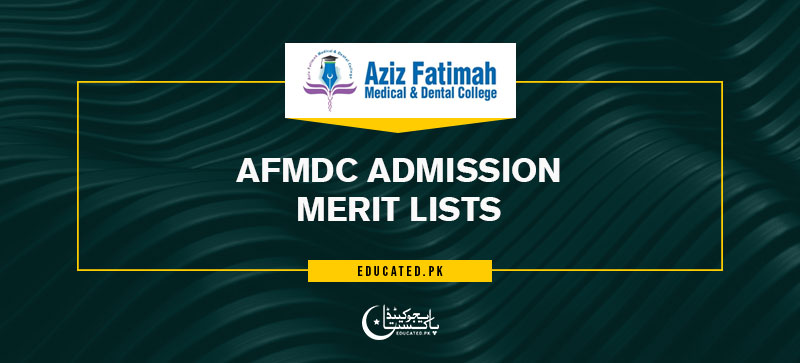 Aziz Fatimah Medical College Merit List 2024