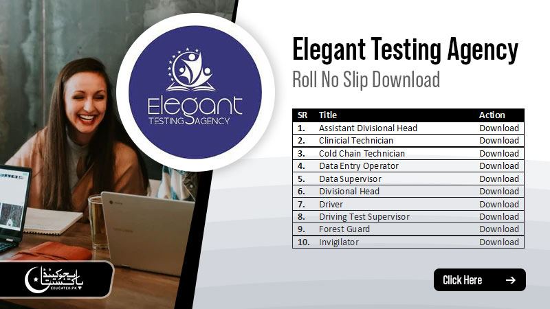 Elegant Testing Agency Roll No Slip