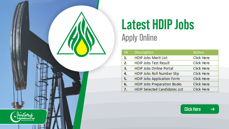 HDIP Jobs Download Application Form
