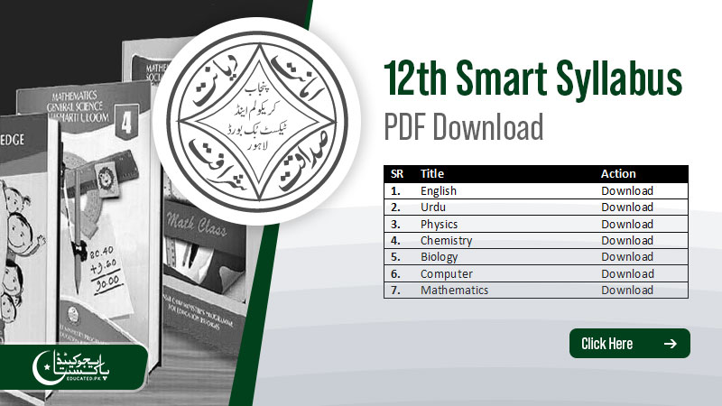 Smart Syllabus For 12th Class Download