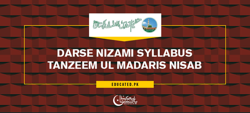Darse Nizami Syllabus Tanzeem Ul Madaris Nisab