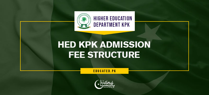 HED KPK Admission Fee Structure Application Form PDF Download