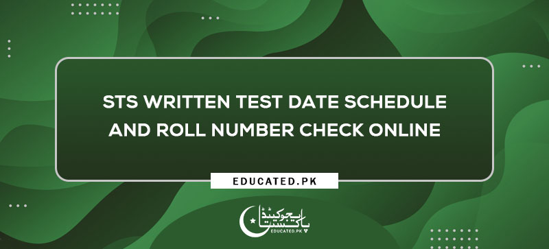 STS Written Test Date Schedule and roll number check online