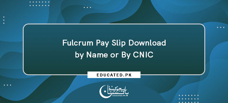 Fulcrum Pay Slip Download by Name or By CNIC