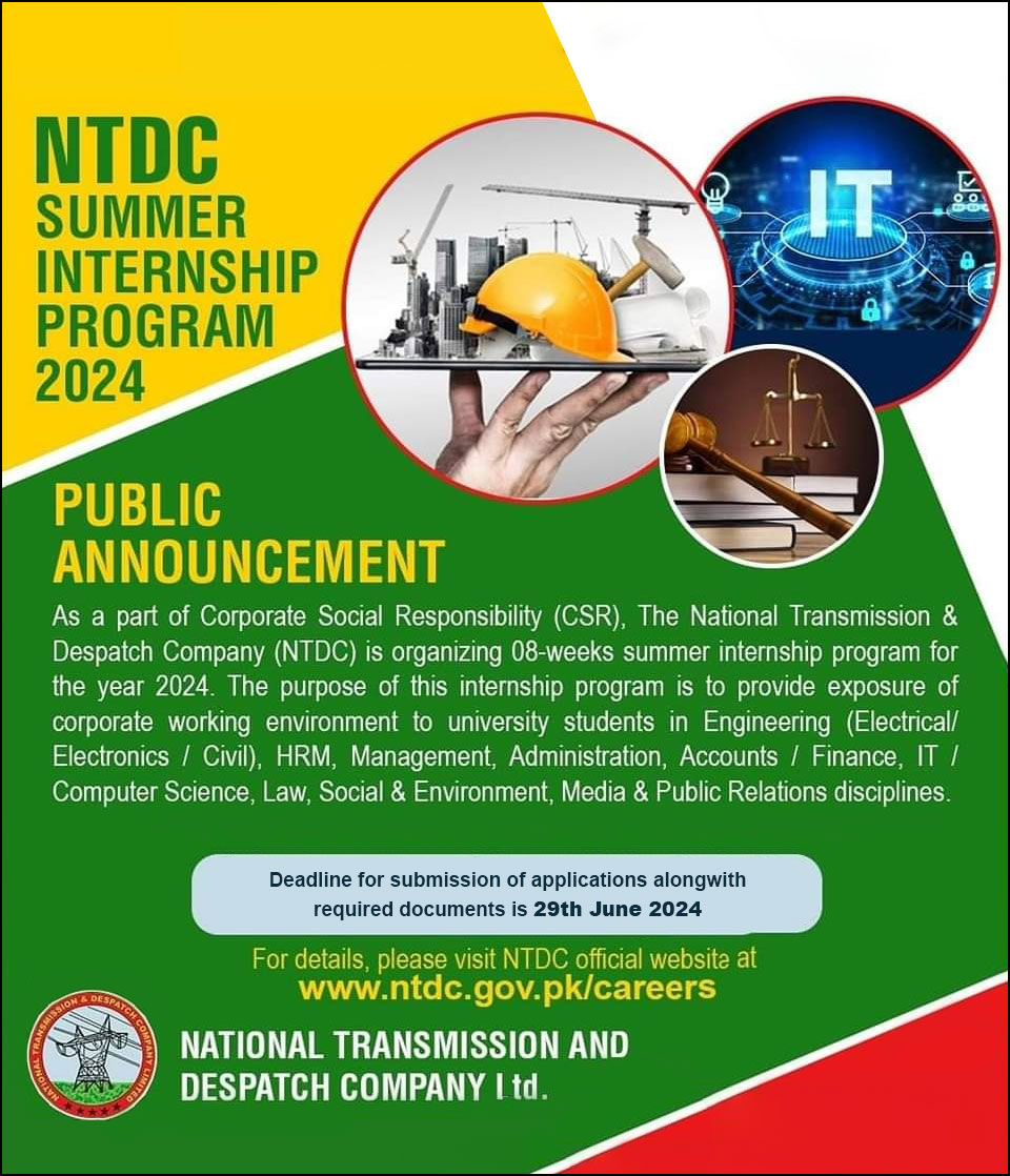 NTDC Summer Internship Program Apply Online