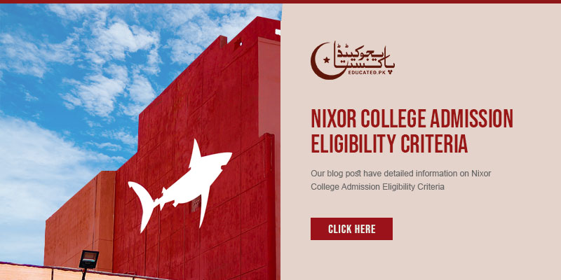 Nixor College Admission Eligibility Criteria