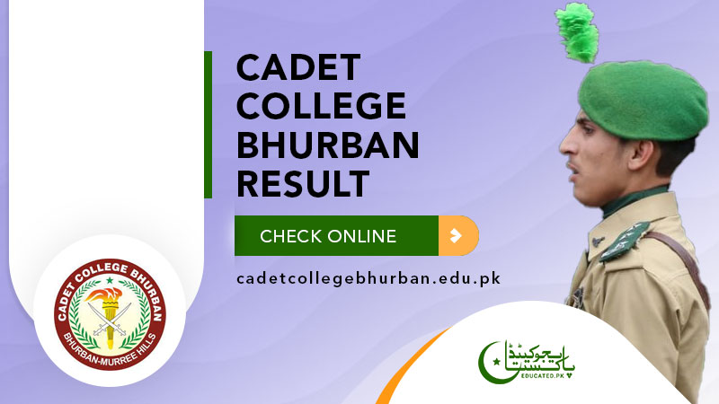 Cadet College Bhurban Murree Result 2024 Entry Test