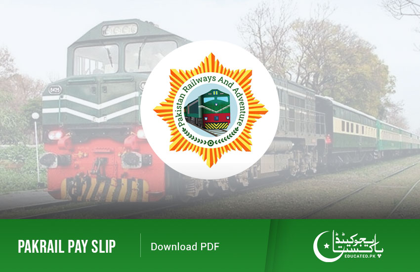 Pakistan Railways PakRail Pay Slip Download by Name & CNIC