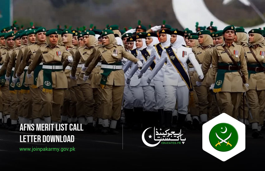 AFNS Merit List 1st 2nd 3rd Call Letter Download