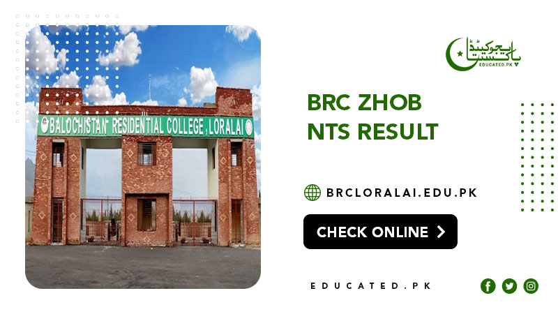 BRC Zhob NTS Result 2025