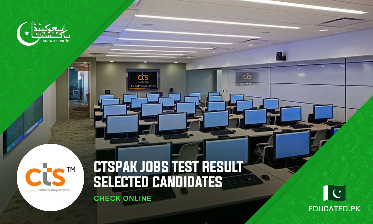 CTSPak Jobs Test Result Selected Candidates
