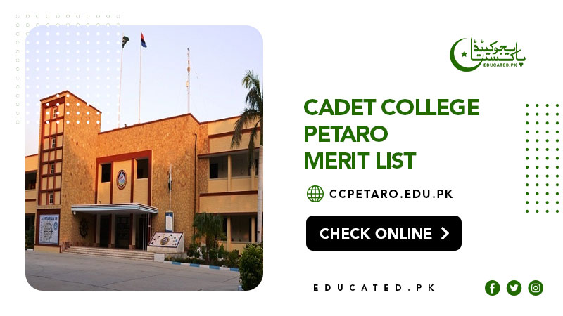 Cadet College Petaro Merit List 2025