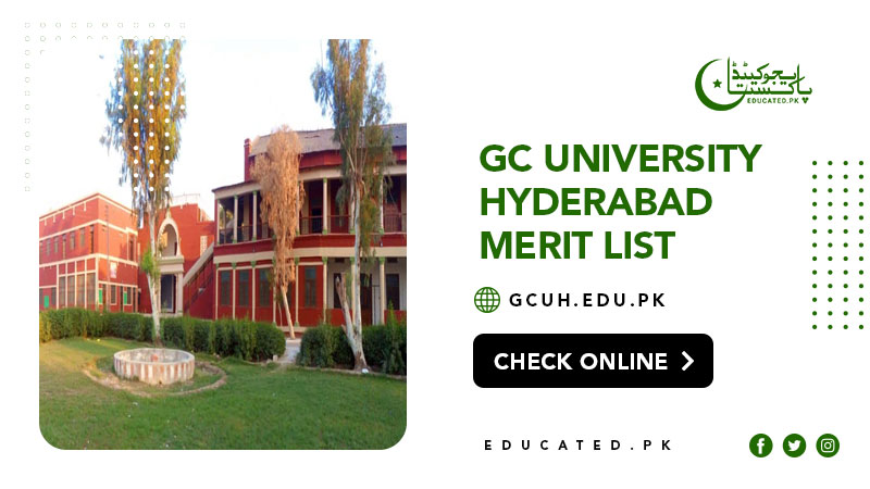 GC University Hyderabad Merit List 2024