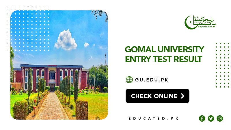 Gomal University Entry Test Result 2024