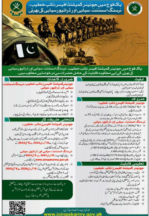 Join Pak Army Jobs 2024 Online Registration Started