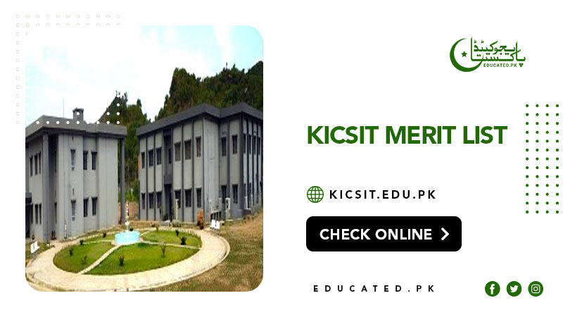 KICSIT Merit List 2024