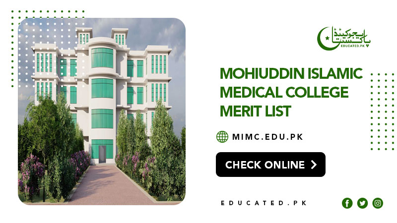 Mohiuddin Islamic Medical College Merit List 2025