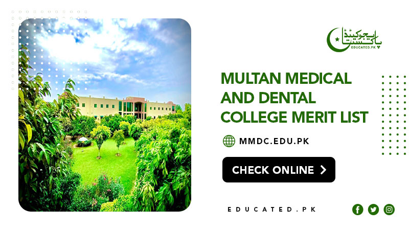 Multan Medical and Dental College Merit List 2024